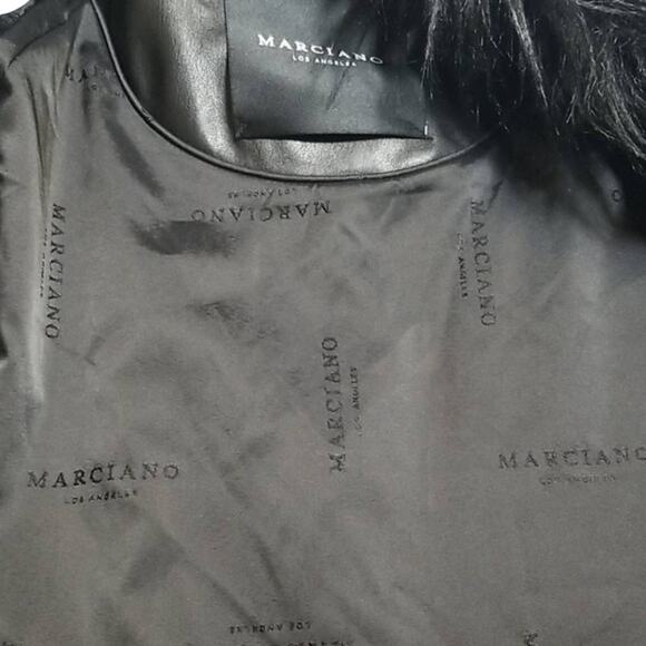New Marciano Los Angeles Faux Long Hair Jacket - Picture 8 of 13